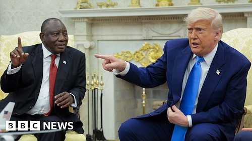 Cyril Ramaphosa: Rebuked by Donald Trump but praised in South Africa