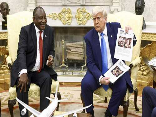South Africa police minister rebukes Trump over misrepresented protest video and genocide rhetoric - Face2Face Africa