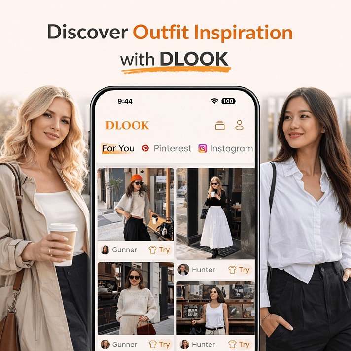 Just tried DLOOK and it styles outfits from your own closet using AI. Honestly a game...